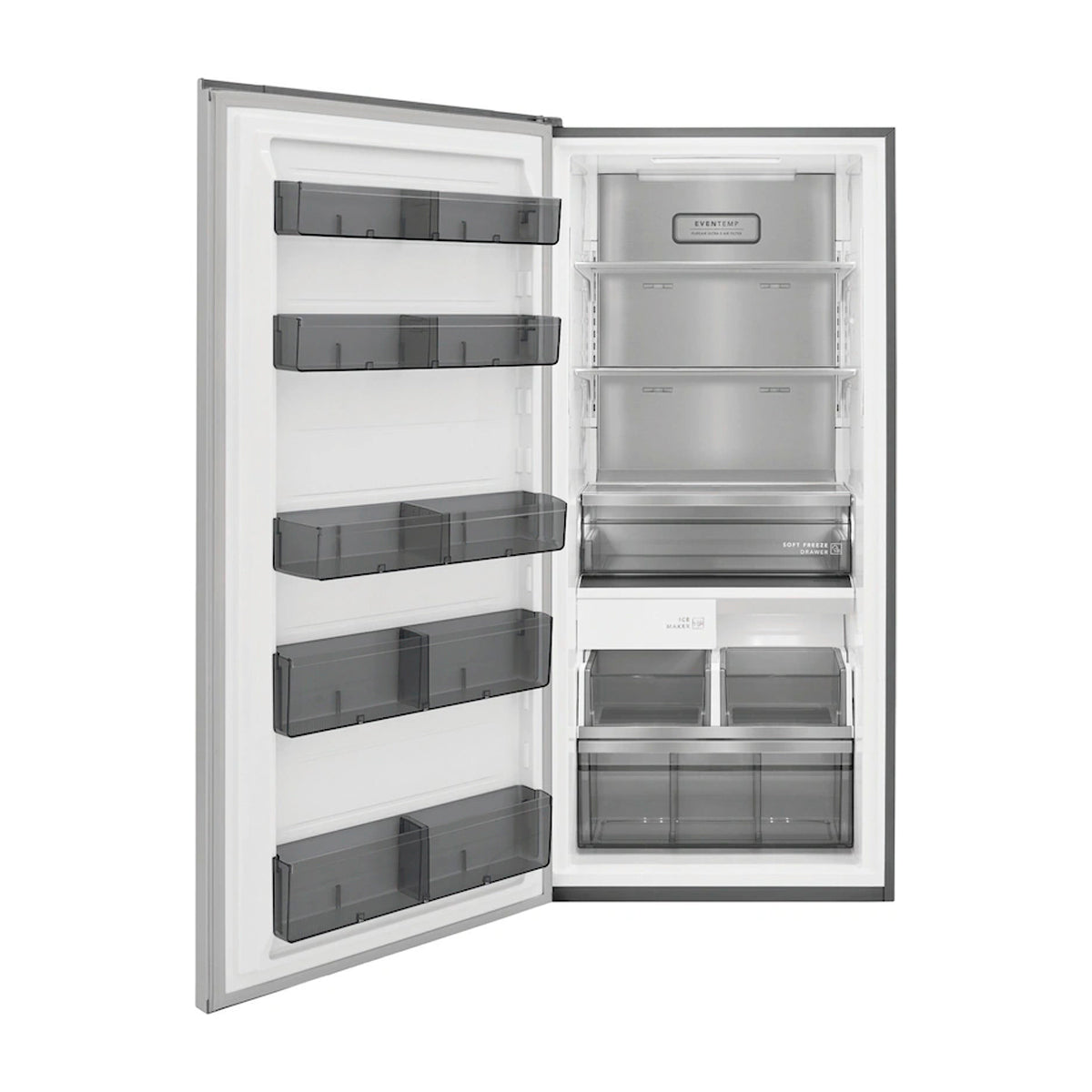 Frigidaire Professional Refrigeradora y Congelador Gemelas | EvenTemp Cooling | SpaceWise | Ice Maker | Sabbath Mode | Dispensador de Agua | 38p3