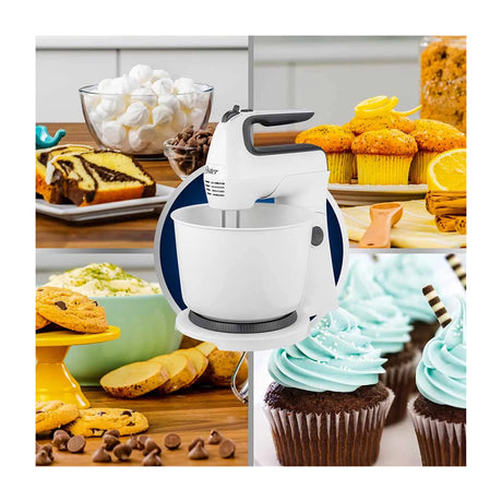 Oster FPSTHS3610 Batidora de Pedestal / Mano de 6 Velocidades | 3.7L | 250W | Blanco