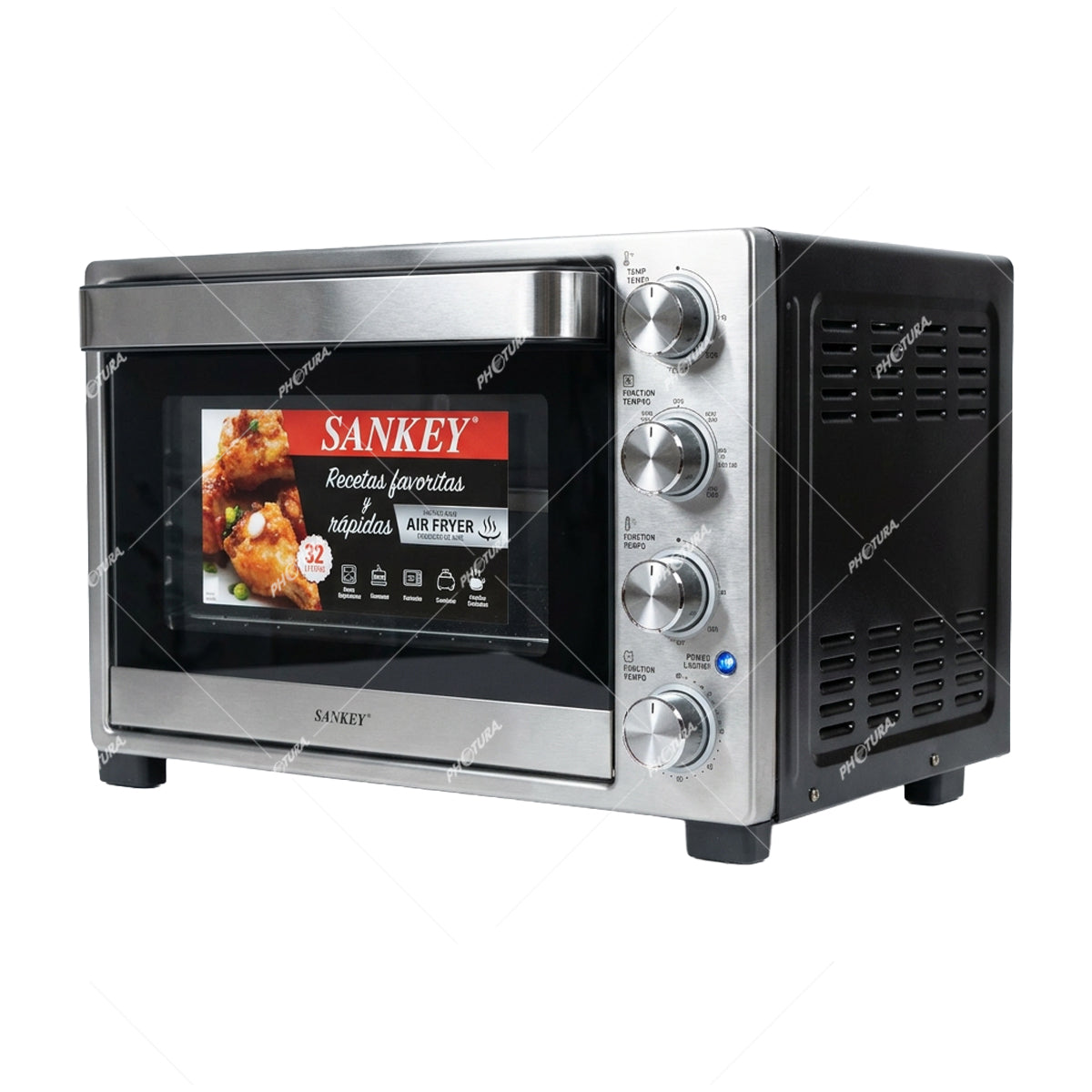 Sankey Horno Eléctrico de 32L | Freidora de Aire | Convección | Temporizador | 1500W