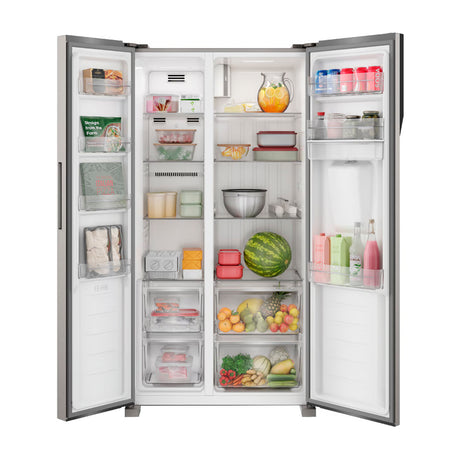 Frigidaire Refrigeradora Side By Side Inverter | Tecnologia Autosense | Panel Digital | Dispensador de Agua | 15.5p3