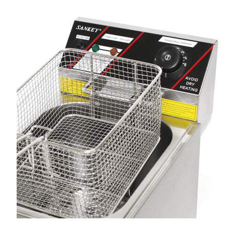 Sankey Freidora de Aceite de Inmersión | 10L | Profesional | Acero Inoxidable Resistente