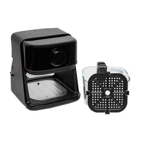 Sankey Freidora de Aire Digital | 3L | Visión de Cocción | Temporizador | Control de Temperatura | Negro