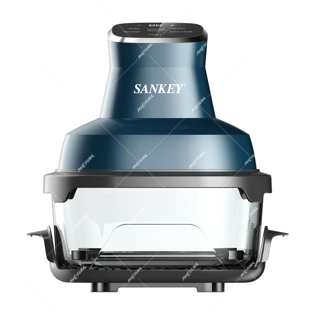 Sankey Freidora de Aire | 4L | Visión de Cocción | Fácil Limpieza | Azul