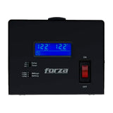 Forza Regulador Automático de Voltaje | Pantalla LCD | Temporizador | 3000VA/1800W | 4 Salidas | 1200J-120V