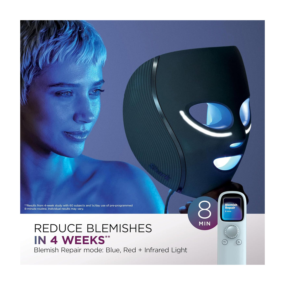 Shark CryoGlow Máscara Facial | InstaChill | Skin Sustain | Better Ageing | Blemish Repair
