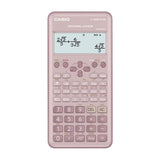 Casio Calculadora Científica de 12 Digitos | 252 Funciones | LCD de Doble Línea | Rosado