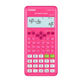 Casio Calculadora Científica de 12 Digitos | 252 Funciones | LCD de Doble Línea | Rosado