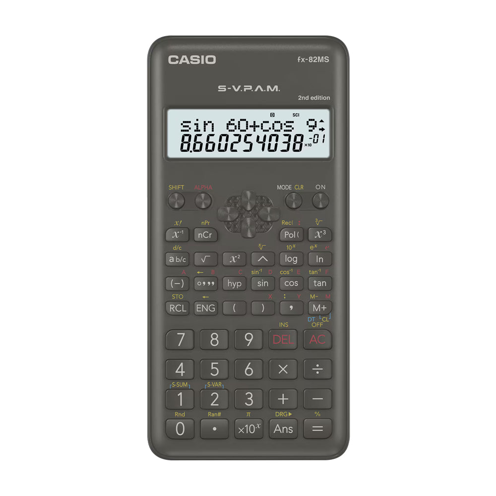 Casio Calculadora Científica de 12 Digitos | 240 Funciones | LCD de Doble Línea