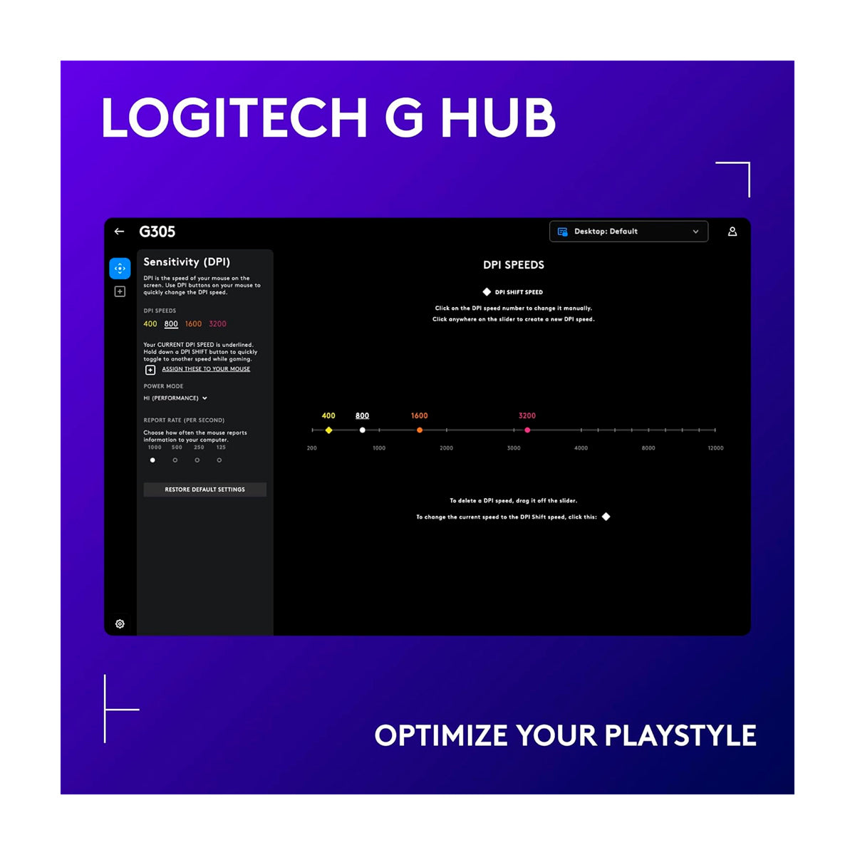 Logitech G305 LIGHTSPEED Mouse Gaming Inalámbrico | RGB | 12000 DPI | Blanco