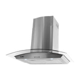 DRIJA Galaxy 90 Acero Extractor de Grasa | Tipo Chimenea | 3 Velocidades | 2 Filtros de Carbón | 2 Filtros de Aluminio  | 500m3/H