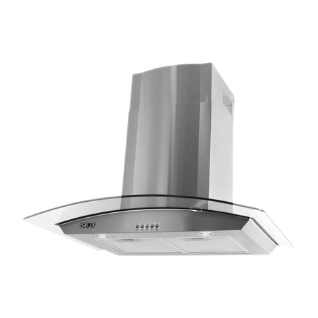 DRIJA Galaxy 90 Acero Extractor de Grasa | Tipo Chimenea | 3 Velocidades | 2 Filtros de Carbón | 2 Filtros de Aluminio  | 500m3/H