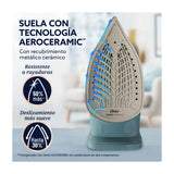 Oster GCSTAC7001 Plancha de Ropa a Vapor | 25% Mas Cobertura | Punta de Precision | Aero Ceramic | Sistema Anti-Calcificación | Verde