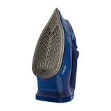Oster GCSTAC7202 Plancha de Ropa a Vapor | 25% Mas Cobertura | Punta de Precision | Aero Ceramic | Sistema Anti-Calcificación | Azul