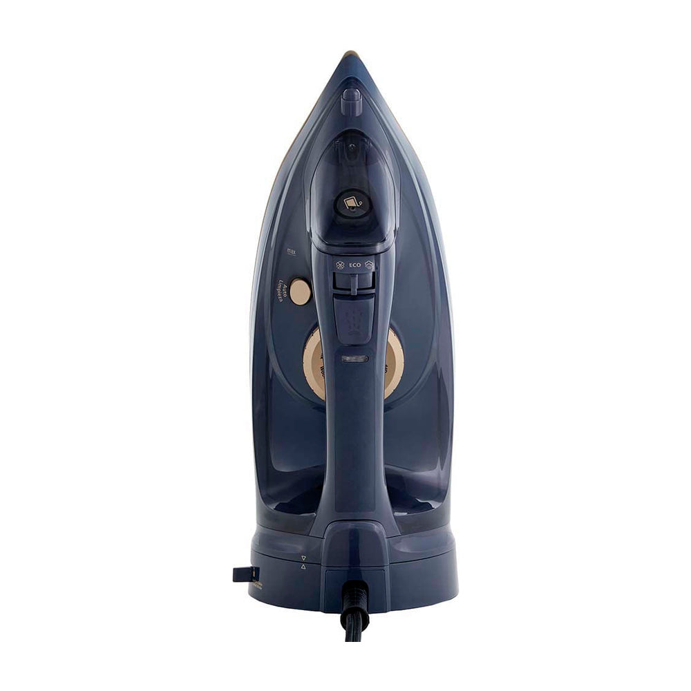 Oster GCSTCC5000 Plancha de Ropa a Vapor | Inalámbrica | 2-en-1 | Auto Limpieza / Apagado | Cerámica | Sistema Anti-Calcificación | Azul Dorado
