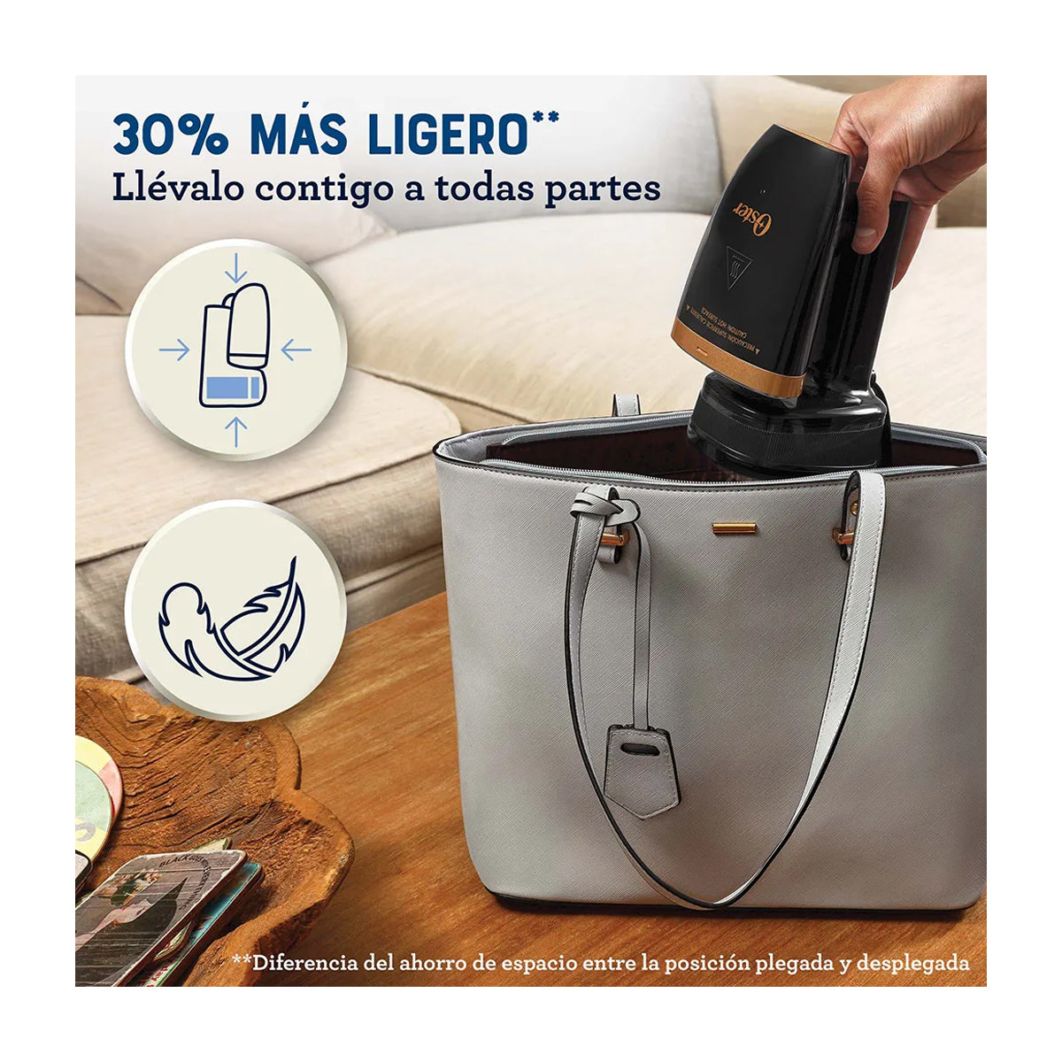 Oster GCSTFS300 Vaporizador de Prendas | 15 Minutos de Vapor Continuo | Negro