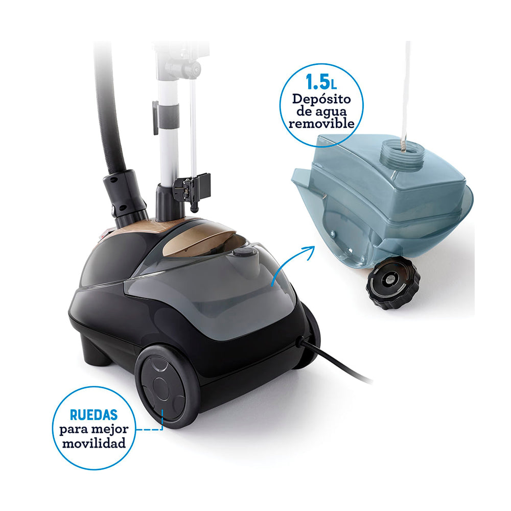 Oster GCSTGS7000 Vaporizador de Prendas de Pedestal | 360° | 1.5L | Negro