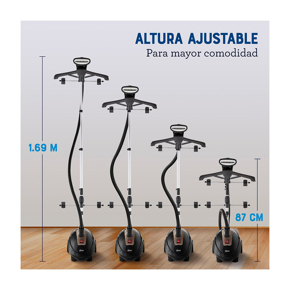 Oster GCSTGS7000 Vaporizador de Prendas de Pedestal | 360° | 1.5L | Negro