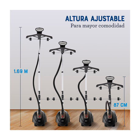 Oster GCSTGS7000 Vaporizador de Prendas de Pedestal | 360° | 1.5L | Negro