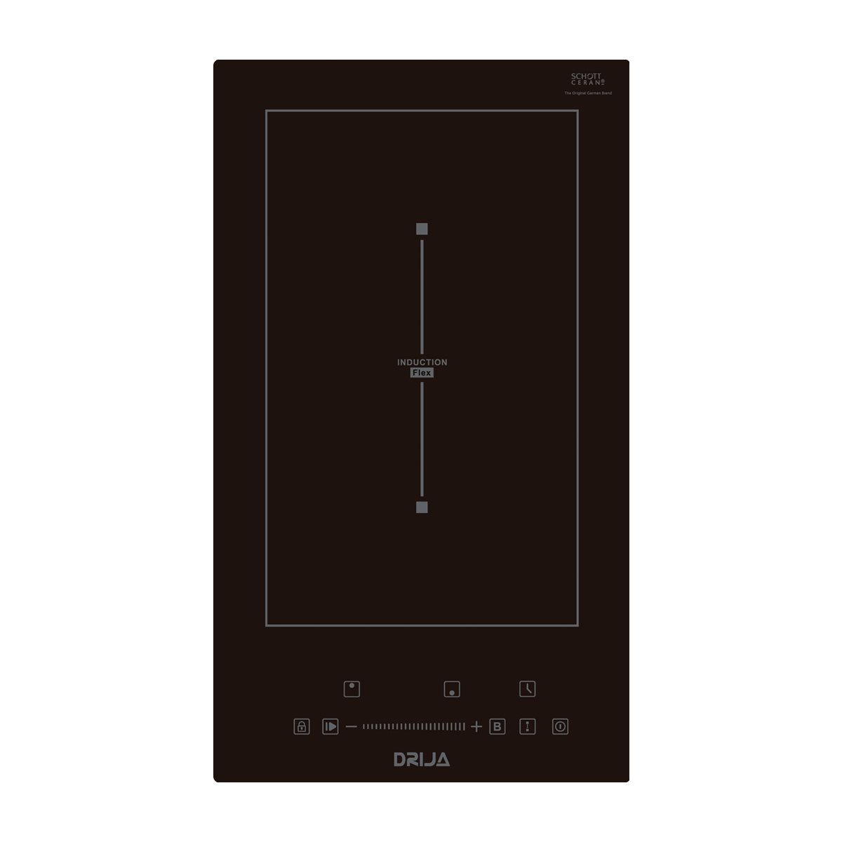 Drija Germany 30 Black Inducción Estufa Empotrable Eléctrica de Vitrocerámica | 2 Quemadores | Control Táctil