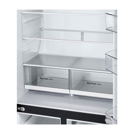 LG Refrigeradora Cross Door Smart Inverter | ThinQ | Multi Air Flow | Smart Diagnosis | 19p3 | Matte Black