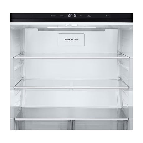 LG Refrigeradora Cross Door Smart Inverter | ThinQ | Multi Air Flow | Smart Diagnosis | 19p3 | Matte Black