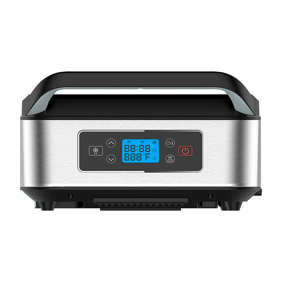 SHAQ Parrilla Eléctrica 3 en 1 | Placas Antiadherentes | Acero inoxidable | Bandeja de Goteo | 1300W