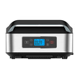 SHAQ Parrilla Eléctrica 3 en 1 | Placas Antiadherentes | Acero inoxidable | Bandeja de Goteo | 1300W