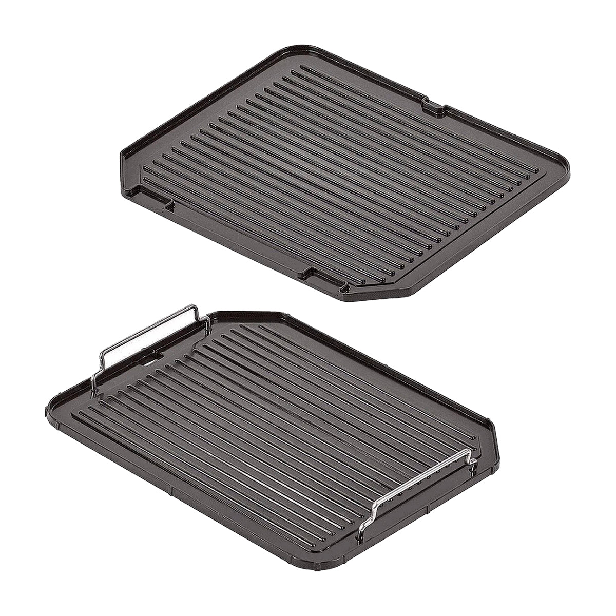 SHAQ Parrilla Eléctrica 3 en 1 | Placas Antiadherentes | Acero inoxidable | Bandeja de Goteo | 1300W