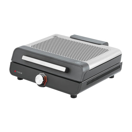 Ninja Sizzle Parrilla Eléctrica 2-en-1 para Interiores | Low Smoke Grill | Antiadherente | Placas Intercambiables | 1450W | Gris