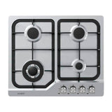 Sankey Estufa Empotrable a Gas de Acero Inoxidable | 60cm | 4 Quemadores | Encendido por Pulso