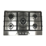 Sankey Estufa Empotrable a Gas de Acero Inoxidable | 75cm | 5 Quemadores | Encendido por Pulso