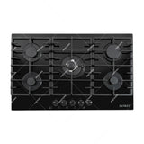 Sankey Estufa Empotrable a Gas de Vidrio Templado | 87cm | 5 Quemadores | Encendido por Pulso