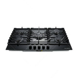 Sankey Estufa Empotrable a Gas de Vidrio Templado | 87cm | 5 Quemadores | Encendido por Pulso