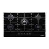 Sankey Estufa Empotrable a Gas de Vidrio Templado | 87cm | 5 Quemadores | Encendido por Pulso