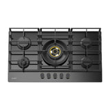 Sankey Estufa Empotrable a Gas de Vidrio Templado | 90cm | 5 Quemadores | Encendido por Pulso