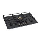 Sankey Estufa Empotrable a Gas de Vidrio Templado | 90cm | 5 Quemadores | Encendido por Pulso