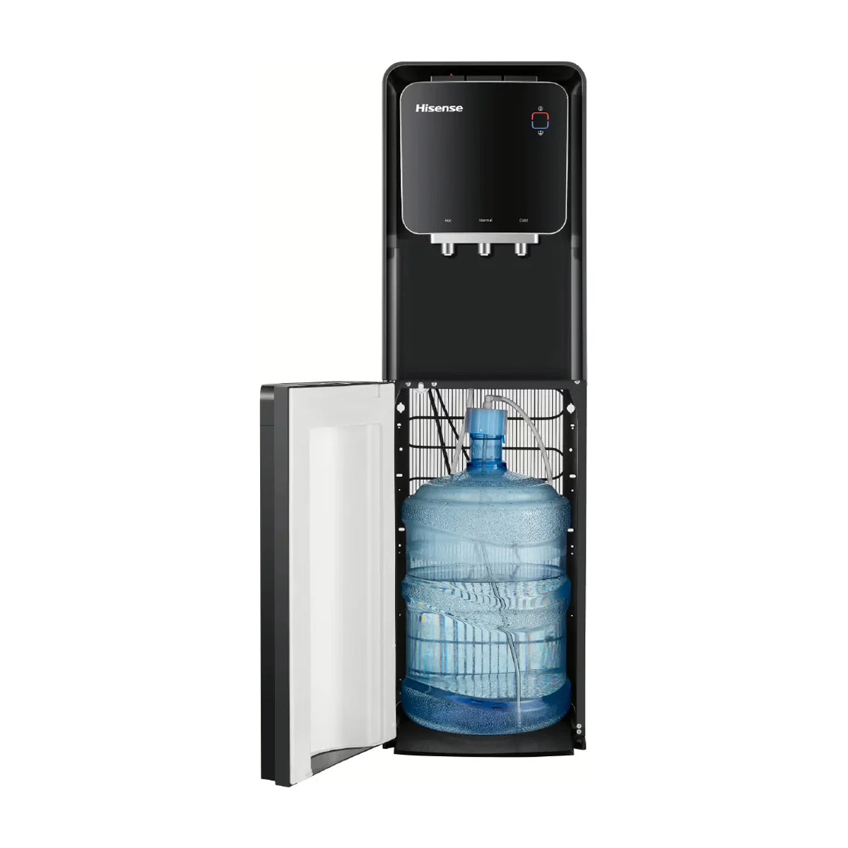 Hisense Dispensador de Agua Fría/Caliente/Ambiente | Carga Inferior | Capacidad de 20L | Negro