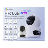 EZVIZ H7c Dual Cámara de Seguridad WiFi para Casa | Dual 2K+ | Visión Panorámica 360º | Visión Nocturna a Color | Detección de Movimiento | Modo Patrulla