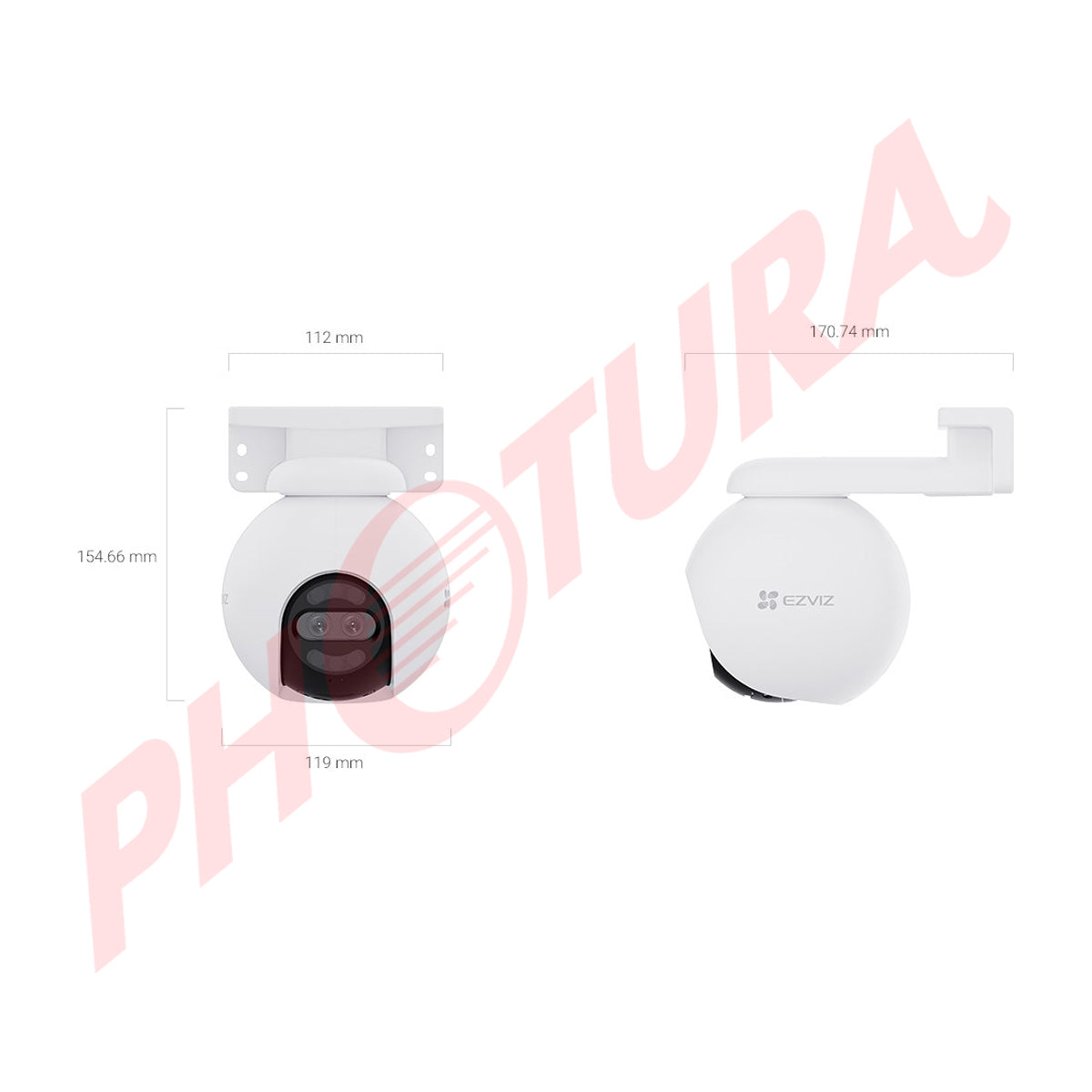 EZVIZ H80x Dual Cámara de Seguridad WiFi para Casa | Dual 4K | Visión Panorámica 360º | Lentes Duales Inteligentes | Visión Nocturna ColorFULL | Detección de Movimiento