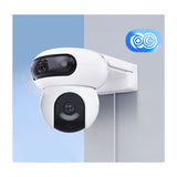 EZVIZ H90 Cámara de Seguridad WiFi para Casa | Dual 2K+ | Visión Panorámica 360º | Visión Nocturna a Color | Detección de Movimiento | Modo Patrulla