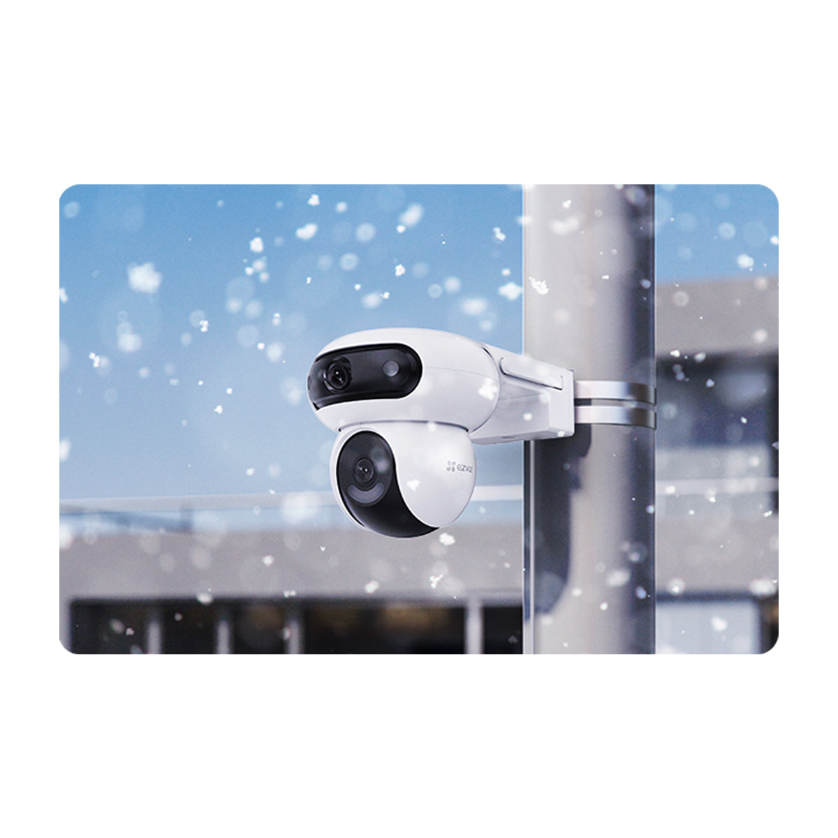 EZVIZ H90 Cámara de Seguridad WiFi para Casa | Dual 2K+ | Visión Panorámica 360º | Visión Nocturna a Color | Detección de Movimiento | Modo Patrulla