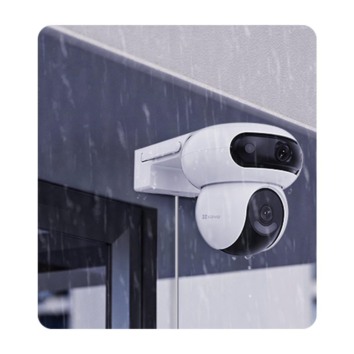 EZVIZ H90 Cámara de Seguridad WiFi para Casa | Dual 2K+ | Visión Panorámica 360º | Visión Nocturna a Color | Detección de Movimiento | Modo Patrulla