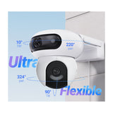 EZVIZ H90 Cámara de Seguridad WiFi para Casa | Dual 2K+ | Visión Panorámica 360º | Visión Nocturna a Color | Detección de Movimiento | Modo Patrulla
