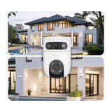 EZVIZ H9c Dual 4G Cámara de Seguridad WiFi para Casa | Dual 3K | Visión Panorámica 360º | Conectividad dual 4G & Wi-Fi | Visión Nocturna a Color | Detección de Movimiento