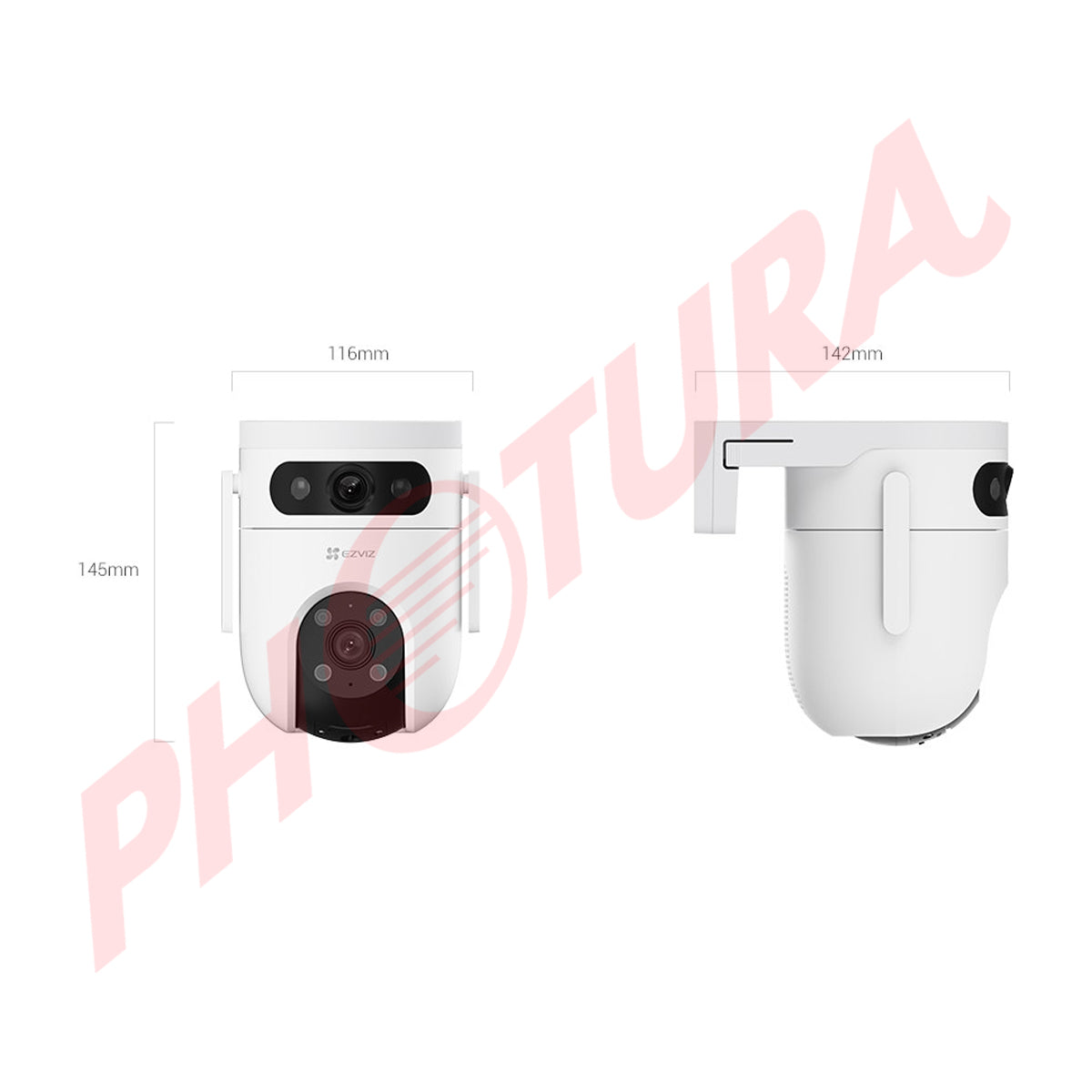 EZVIZ H9c Dual Cámara de Seguridad WiFi para Casa | Dual 2K | Visión Panorámica 360º | Visión Nocturna a Color | Detección de Movimiento