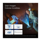 Epson Flex EF-71 Proyector Smart | Google TV | FHD | 3LCD | 700 Lúmenes | 30" - 150" | 16:9 | WiFi | Bluetooth | Altavoces de Audio Bose | Base Ajustable