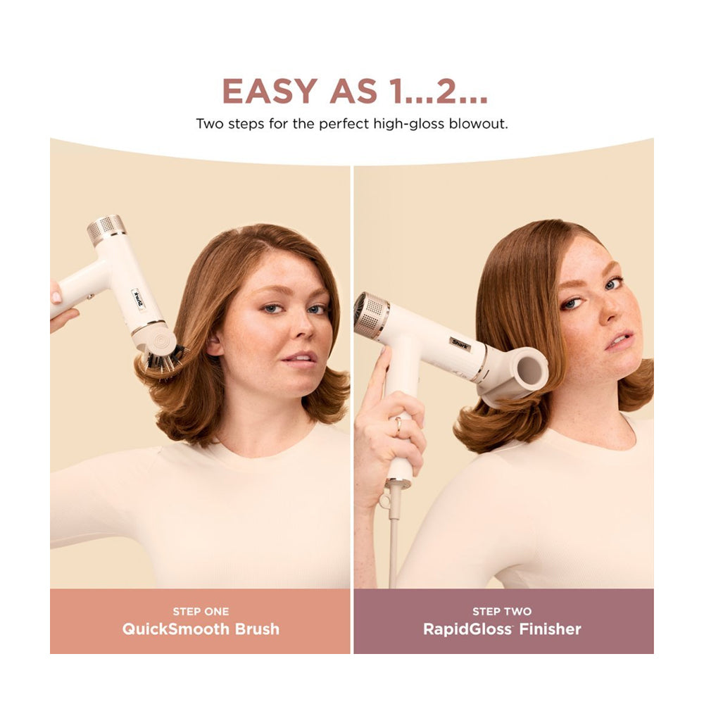 Shark SpeedStyle Secador de Cabello 3-en-1 | QuickSmooth | Straight & Wavy | Blanco