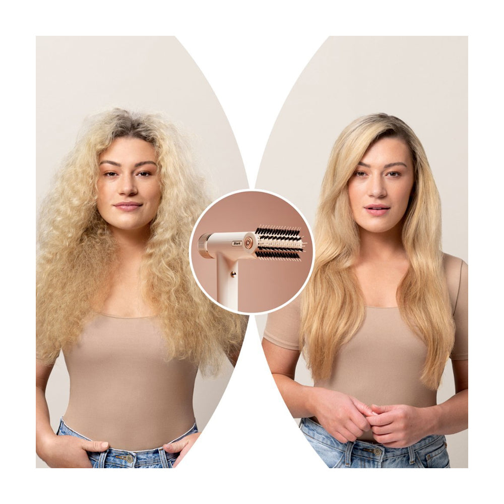 Shark SpeedStyle Secador de Cabello 3-en-1 | QuickSmooth | Straight & Wavy | Blanco