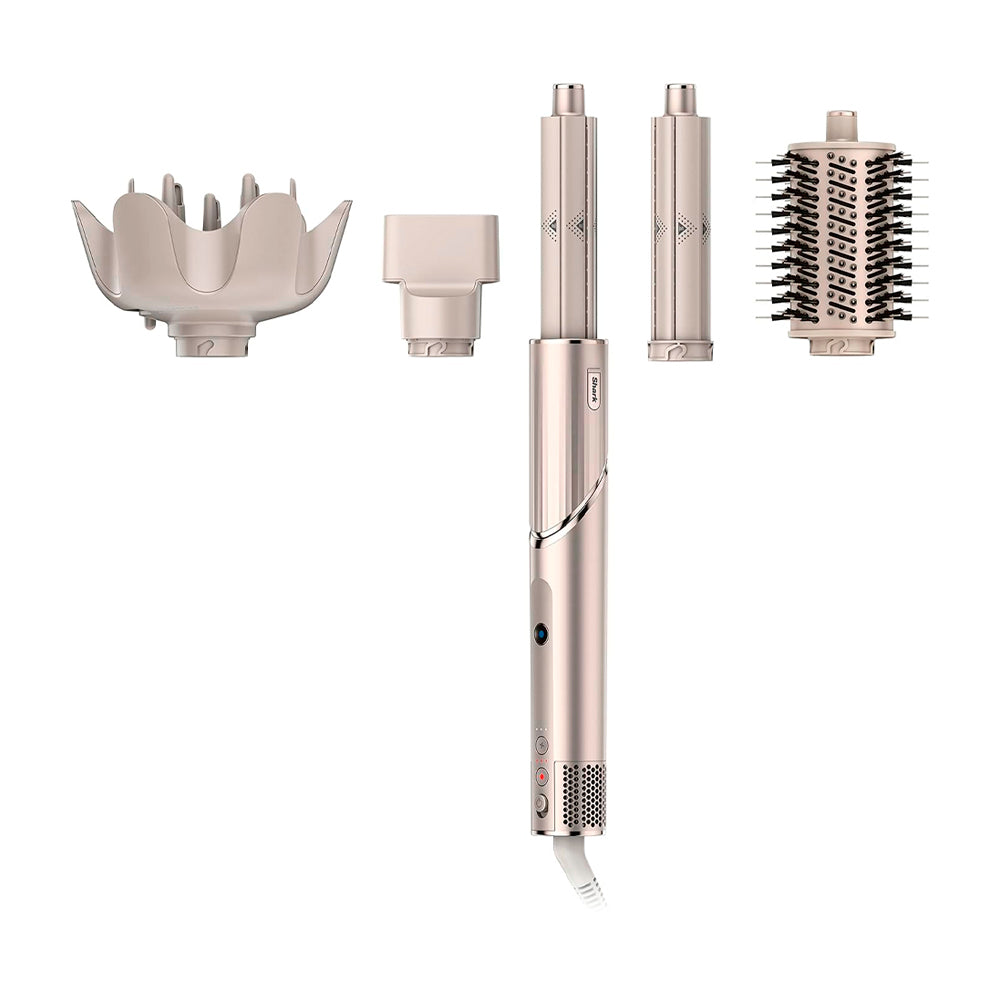 Shark FlexStyle Cepillo Secador 4-en-1 | Multi-Estilizador | Curly & Coily | Dorado