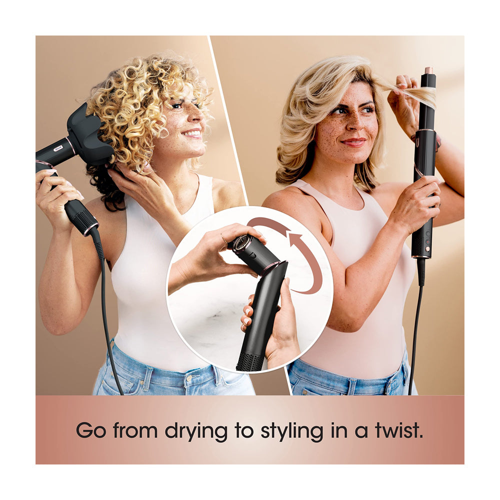 Shark FlexStyle Cepillo Secador 4-en-1 | Multi-Estilizador | All Hair | Negro